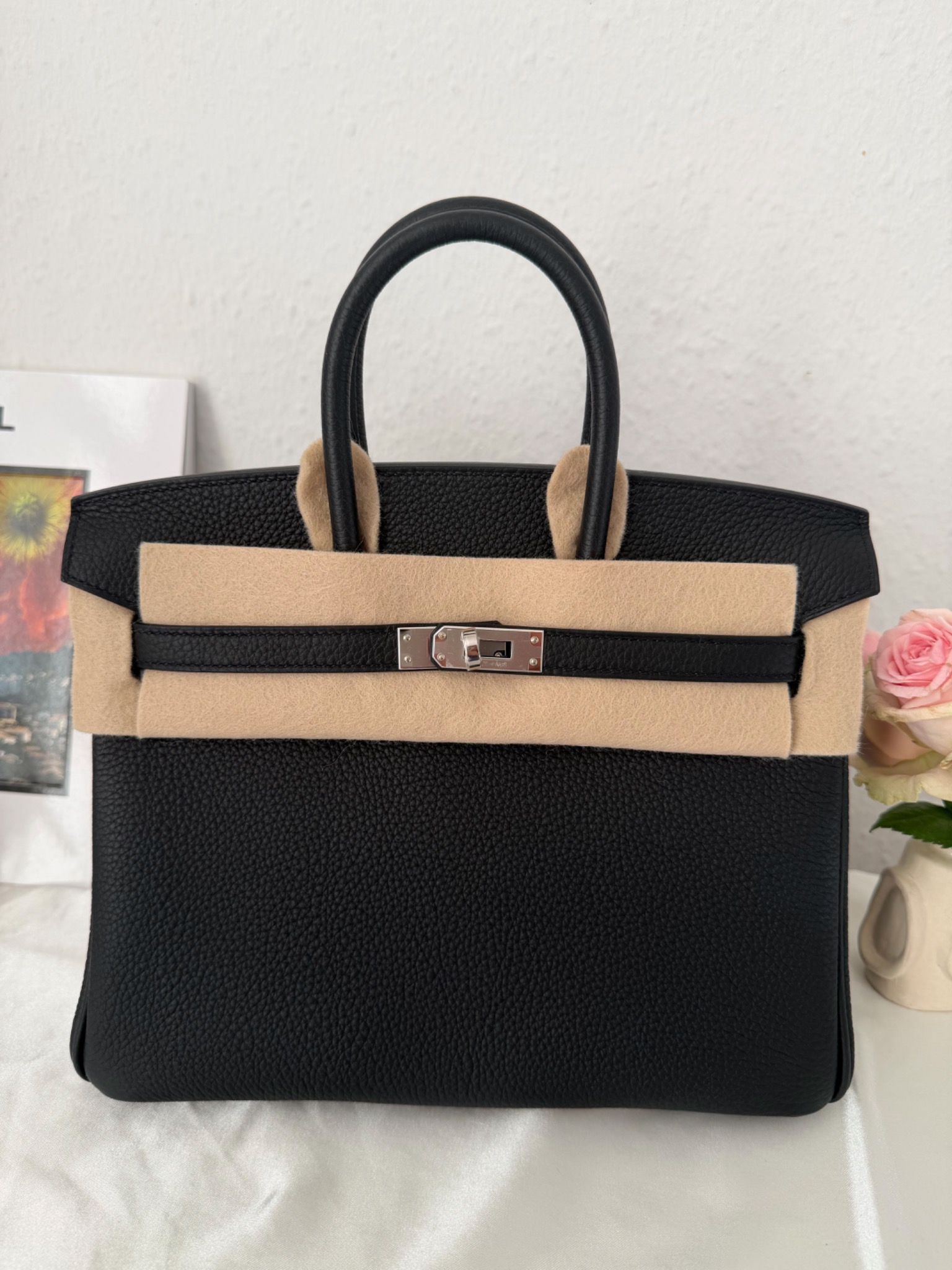 Birkin 25 黑色銀扣